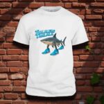 Tricou Personalizat, Barbati, Tralalero Tralala, Bumbac, Alb, TU113 - imagine 2