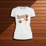 Tricou Personalizat, Dama, Ballerina Cappuccina, Bumbac, Alb, TU115 - imagine 3