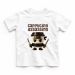 Tricou Personalizat, Copii, Cappucino Assassino, Bumbac, Alb, TU116