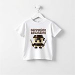 Tricou Personalizat, Copii, Cappucino Assassino, Bumbac, Alb, TU116 - imagine 2