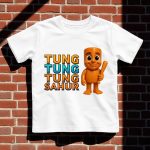 Tricou Personalizat, Copii, Tung Tung Tung Sahur, Bumbac, Alb, TU118 - imagine 3