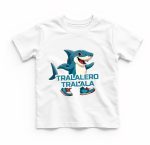 Tricou Personalizat, Copii, Tralalero Tralala, Bumbac, Alb, TU119