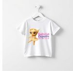 Tricou Personalizat, Copii, Ballerina Cappuccina, Bumbac, Alb, TU121 - imagine 2