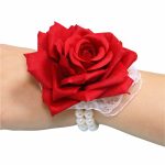 Bratara Florala, Nunta, Domnisoara de onoare, Rosu, BD003