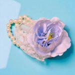 Bratara Florala, Nunta, Domnisoara de onoare, Albastru, BD007 - imagine 4