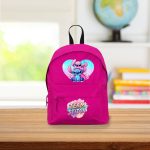 Ghiozdan pentru scoala, Stitch 38×28 cm, Roz, GS046 - imagine 2