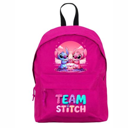 Ghiozdan pentru scoala, Stitch, 38×28 cm, Roz, GS047