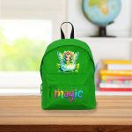 Ghiozdan pentru scoala, Zana, 38×28 cm, Verde, GS059 - imagine 2