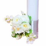 Set Lumanari, Nunta de Argint, Personalizate, 2 Bucati, Argintiu, 35 cm, LNAG002 - imagine 4