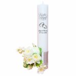Set Lumanari, Nunta de Argint, Personalizate, 2 Bucati, Argintiu, 35 cm, LNAG002 - imagine 3