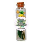 Marturie de Botez, Personalizata, Flori Uscate, Verde, MBFS001
