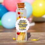 Marturie de Botez, Personalizata, Flori Uscate, Natur, MBFS002 - imagine 3