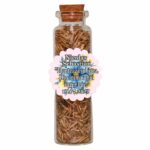 mărturie botez semințe de flori în sticluță cu dop de plută