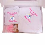 Set Prima mea baita cu Nasii, Alb, Unicorn, Bumbac, SPB27 - imagine 2