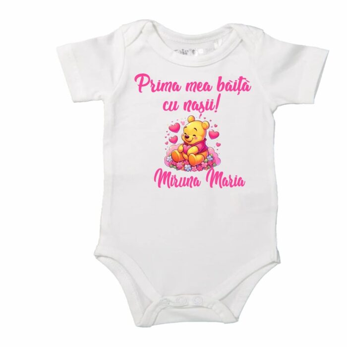 Set Prima mea baita cu Nasii, Alb, Winnie the Pooh, Bumbac, SPB28 - imagine 4