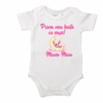 Set Prima mea baita cu Nasii, Alb, Stitch Girl, Bumbac, SPB31 - imagine 4