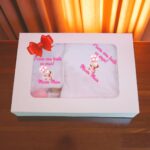 Set Prima mea baita cu Nasii, Alb, Urs Roz, Bumbac, SPB32 - imagine 3