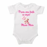 Set Prima mea baita cu Nasii, Alb, Urs Roz, Bumbac, SPB32 - imagine 4