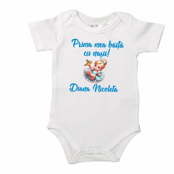 Set Prima mea baita cu Nasii, Alb, Cenusareasa, Bumbac, SPB38 - imagine 4