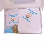 Set Prima mea baita cu Nasii, Alb, Cenusareasa, Bumbac, SPB38 - imagine 2
