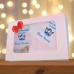 Set Prima mea baita cu Nasii, Alb, Fetita Fluture, Bumbac, SPB39 - imagine 3