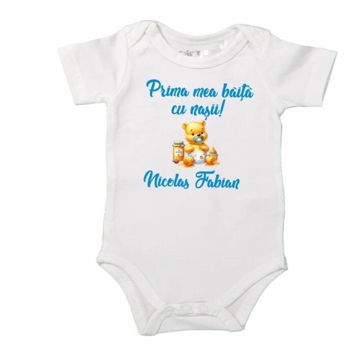 Set Prima mea baita cu Nasii, Alb, Winnie the Pooh, Bumbac, SPB43 - imagine 4