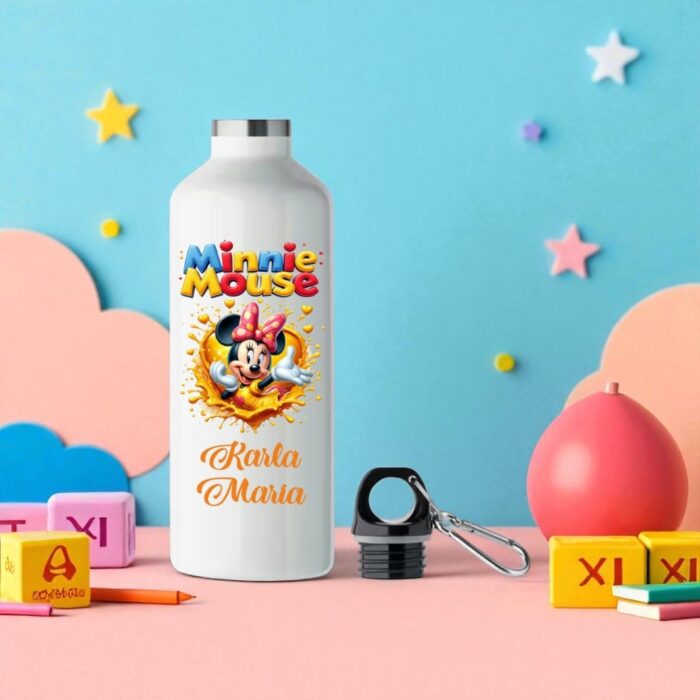 Sticla de Apa, Personalizata, Minnie Mouse, 500ml, BGC005 - imagine 3