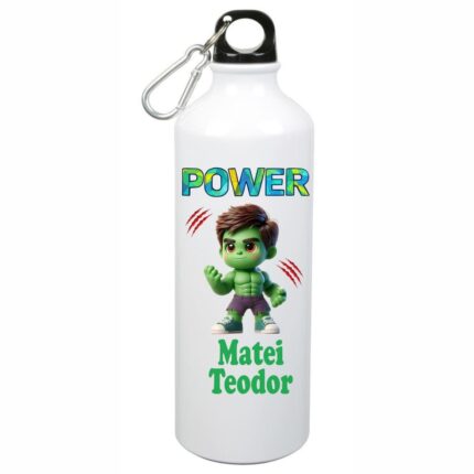 Sticla de Apa, Personalizata, Micul Hulk, 500ml, BGC007