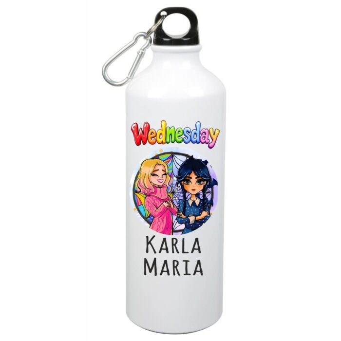 Sticla de Apa, Personalizata, Wednesday, 500ml, BGC011 - imagine 1