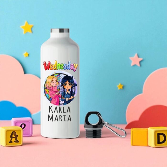 Sticla de Apa, Personalizata, Wednesday, 500ml, BGC011 - imagine 3