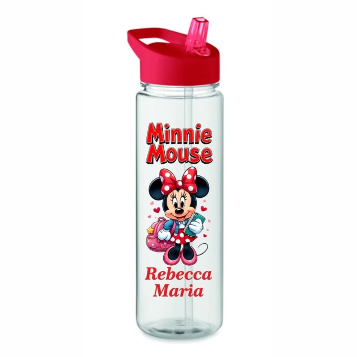 Sticla de Apa, Personalizata, Minnie Mouse, 650ml, BPS002 - imagine 1