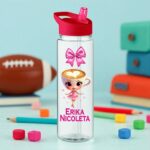 Sticla de Apa, Personalizata, Ballerina Cappuccina, 650ml, BPS008 - imagine 4