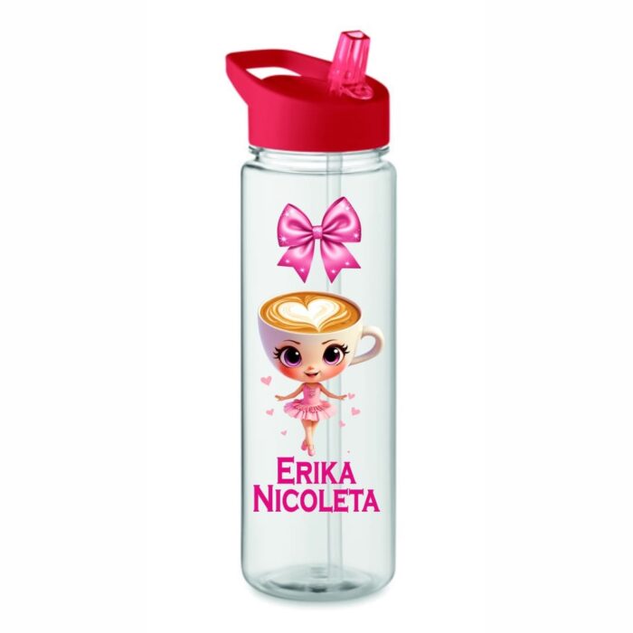 Sticla de Apa, Personalizata, Ballerina Cappuccina, 650ml, BPS008 - imagine 1