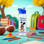 Sticla de Apa, Personalizata, Mickey Mouse, 650ml, BPS012 - imagine 4
