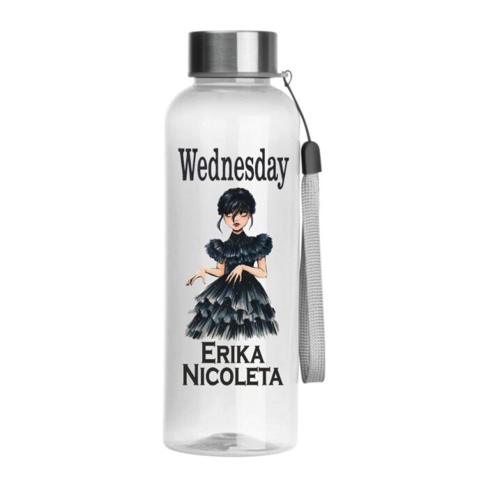 Sticla de Apa, Personalizata, Wednesday, 500ml, BSC002 - imagine 1