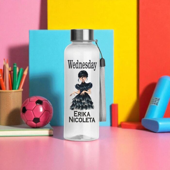 Sticla de Apa, Personalizata, Wednesday, 500ml, BSC002 - imagine 2