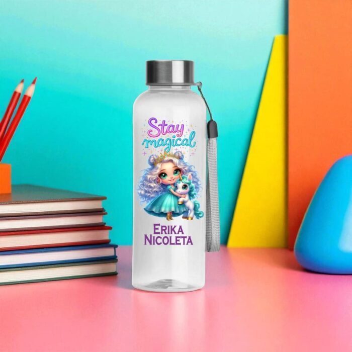Sticla de Apa, Personalizata, Unicornul Magic, 500ml, BSC005 - imagine 2