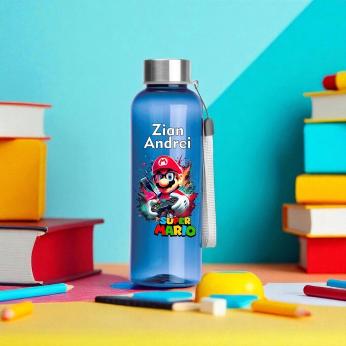 Sticla de Apa, Personalizata, Super Mario, 500ml, BSC018 - imagine 2