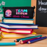 Penar Personalizat, Scoala, Stitch, 22x7x6,5cm, PNSC001 - imagine 2