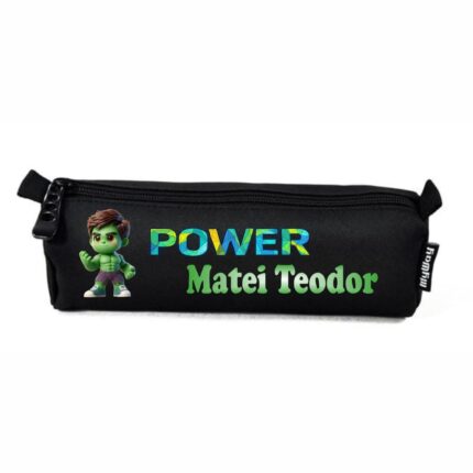Penar Personalizat, Scoala, Micul Hulk, 22x7x6,5cm, PNSC008