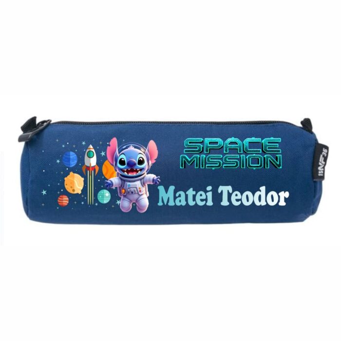 Penar Personalizat, Scoala, Stitch, 22x7x6,5cm, PNSC035 - imagine 1