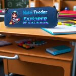 Penar Personalizat, Scoala, Astronaut, 22x7x6,5cm, PNSC041 - imagine 2