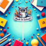 Topper Back to School, Lemn, Scoala, Multicolor, 10cm, TSUV012 - imagine 2