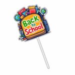 Topper Back to School, Lemn, Scoala, Multicolor, 10cm, TSUV026 - imagine 3