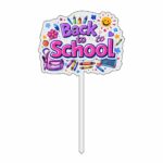 Topper Back to School, Lemn, Scoala, Multicolor, 10cm, TSUV029