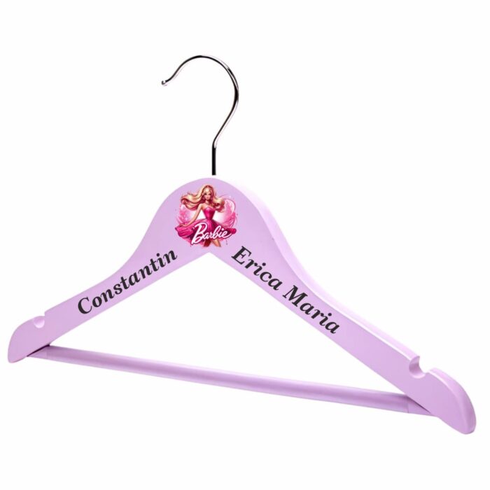 Umeras Copii, Personalizat, Barbie, Lemn, 32x19cm, UCG012 - imagine 1