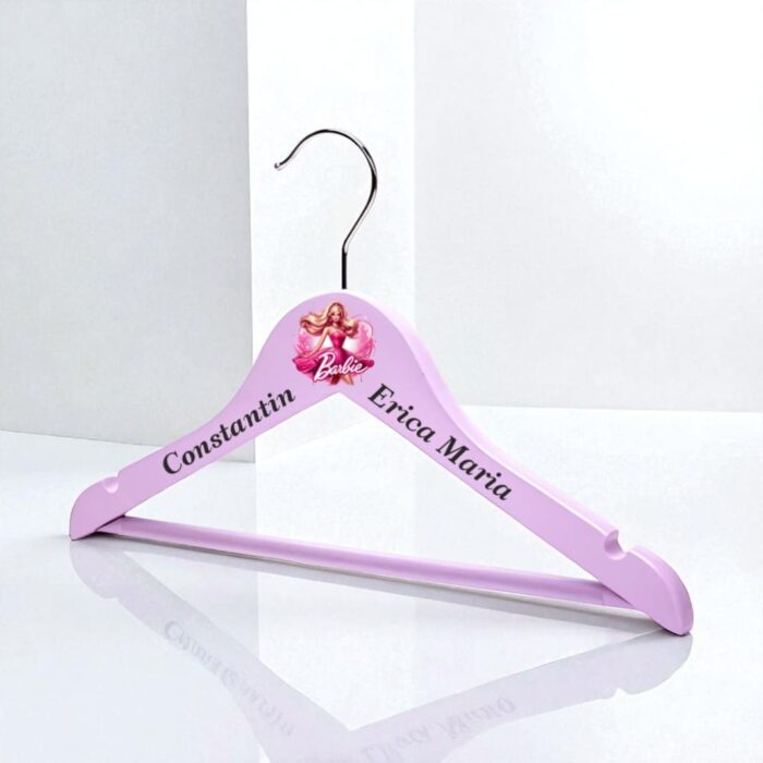 Umeras Copii, Personalizat, Barbie, Lemn, 32x19cm, UCG012 - imagine 2