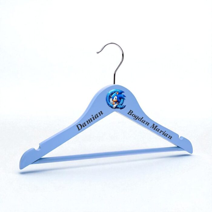 Umeras Copii, Personalizat, Sonic, Lemn, 32x19cm, UCG017 - imagine 2