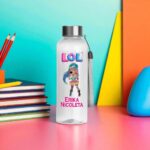 sticla apa copii personalizata lol transparent decorata