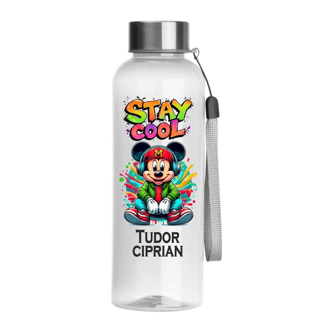 sticla apa copii personalizata mickey vedere fata